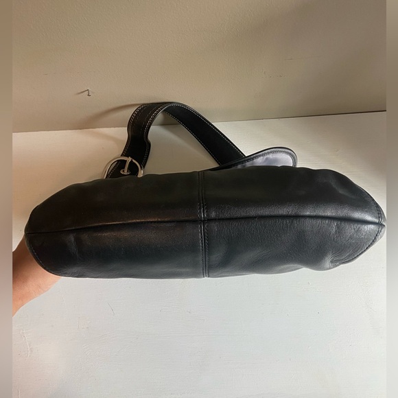 Coach black leather shoulder bag - Picture 7 of 11